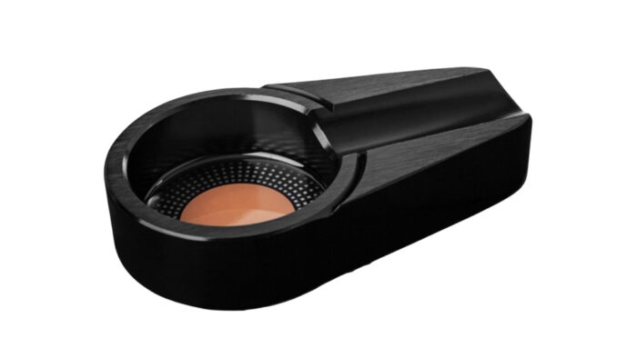 Angelo - Μαύρο Μεταλλικό Τασάκι για 1 πούρο (421080)