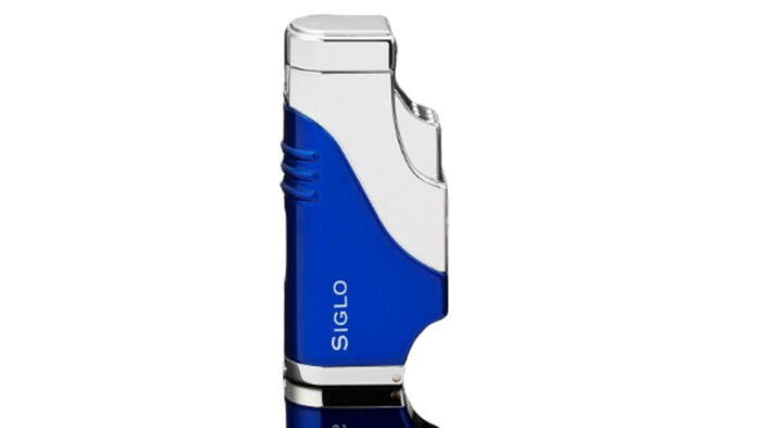 Siglo – Τριπλός Blue Flame Αναπτήρας Blue, incl. Punch