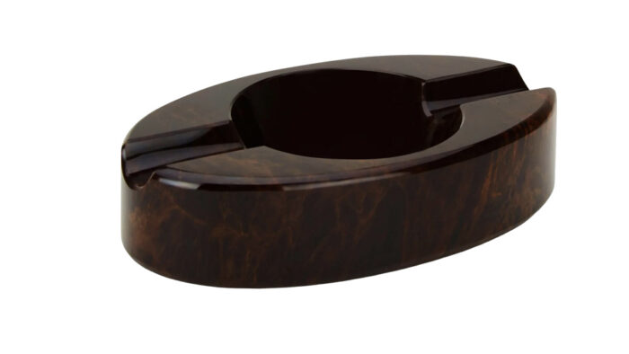 Elie Bleu Obsidienne Καφέ Τασάκι για 2 πούρα