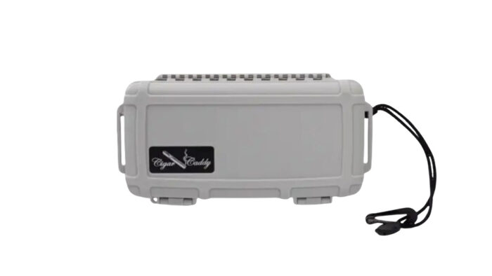 Cigar Caddy – Ασημένιος Πλαστικός Υγραντήρας Travel για 5 Πούρα