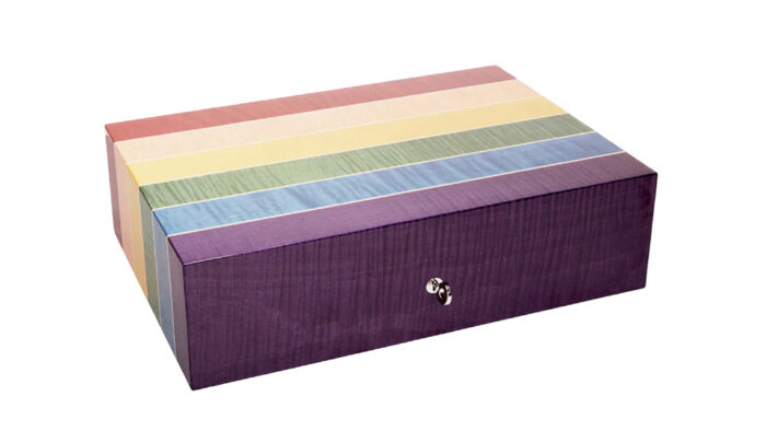 Elie Bleu – Rainbow Stripes – Υγραντήρας για 110 Πούρα, Limited Edition 79/100