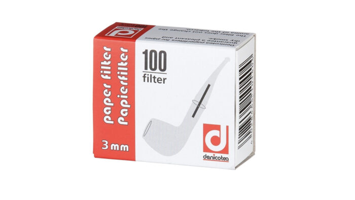 Denicotea - Φίλτρο Πίπας Καπνού 3mm, 100pcs (640000)