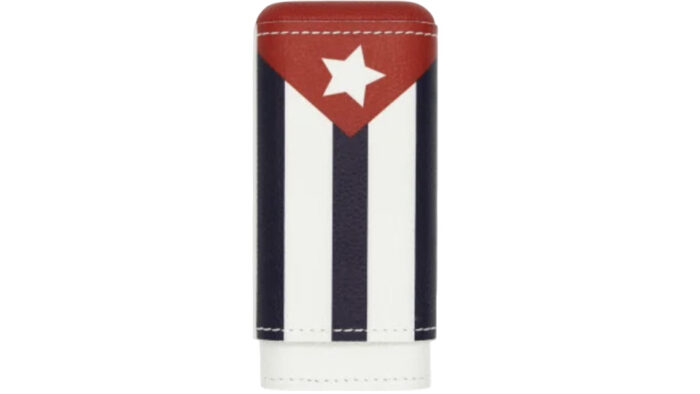 Adorini - Cuban Flag Δερμάτινη Θήκη για 2-3 πούρα – Ring 60