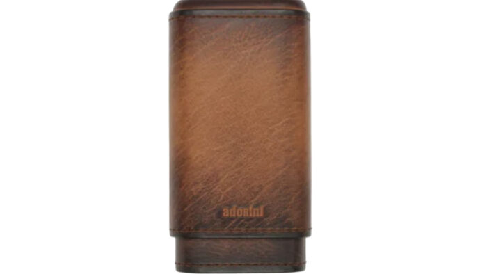 Adorini - Genuine Vintage Δερμάτινη Θήκη για 2-3 πούρα – Ring 63