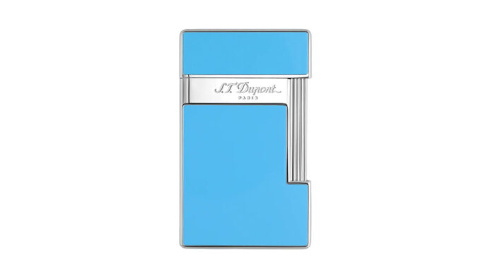 S.T Dupont – Slimmy Lacquered Αναπτήρας, Turquoise Blue (028007)