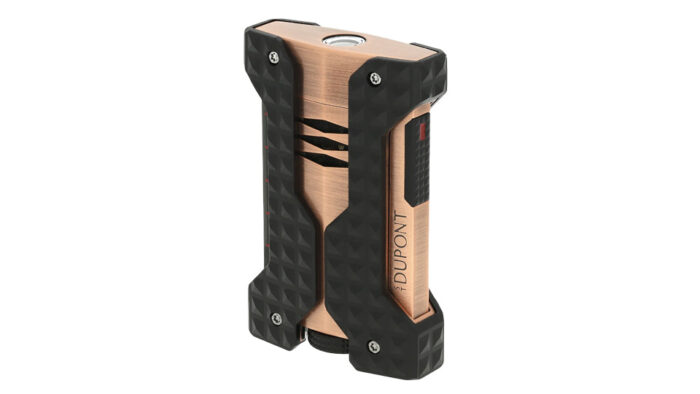 S.T Dupont – Windproof Brushed Moνός Blue Flame Αναπτήρας, Copper (DW21325)