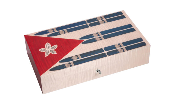 Elie Bleu – Cuban Flag Series – Υγραντήρας για 110 Πούρα