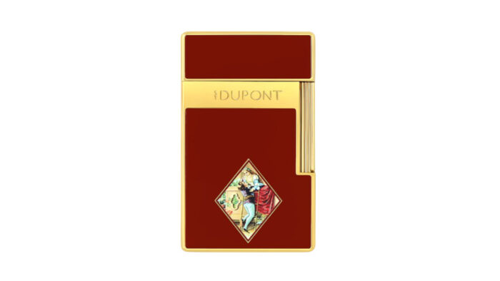S.T Dupont – Biggy Lacquered Romeo y Julieta Αναπτήρας, Red/Gold (025050)