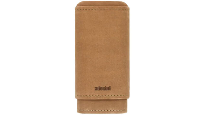 Adorini - Real Leather Brown Δερμάτινη Θήκη για 2-3 πούρα – Ring 60