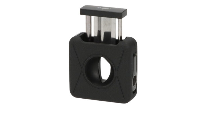 Angelo - Black Crackle Πουροκόπτης με V-κοπή, Πουροτρύπανο και Poker (500063)