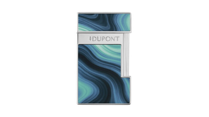 S.T Dupont – Slimmy Lacquered Αναπτήρας, Géode Blue (028035)
