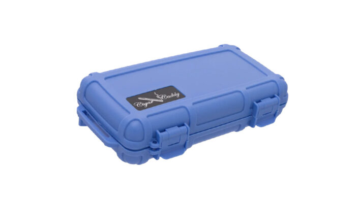 Cigar Caddy – Μπλε Πλαστικός Υγραντήρας Travel για 5 Πούρα